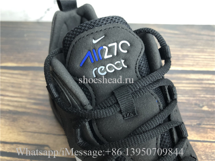 Nike Air Max 270 React Just Do It Black Blue