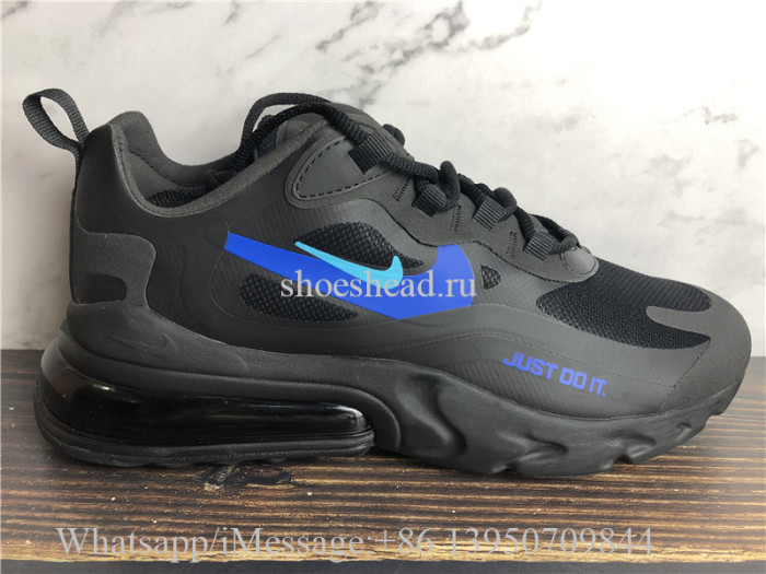 Nike Air Max 270 React Just Do It Black Blue