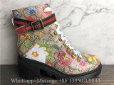 Gucci GG Supreme Flora Ankle Boot