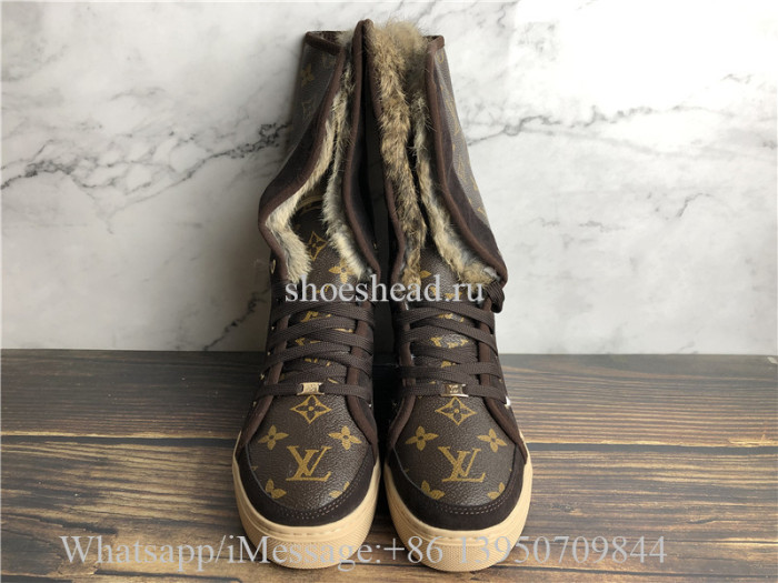 Louis Vuitton Fur Ankle Boots
