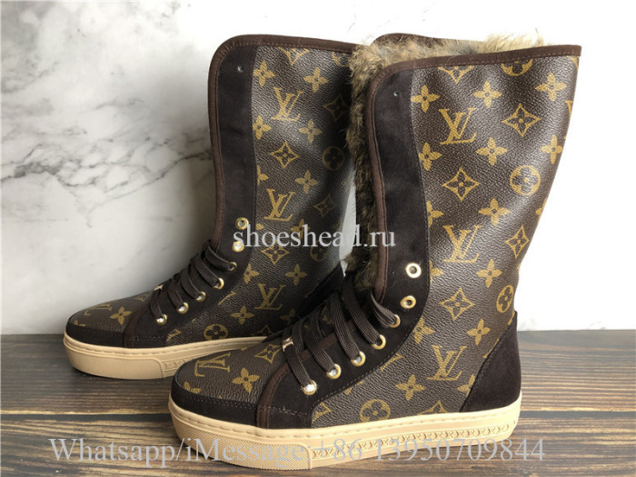 Louis Vuitton Fur Ankle Boots