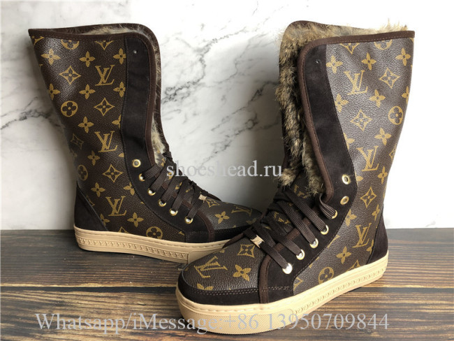 Louis Vuitton Fur Ankle Boots