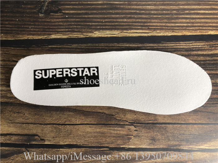 Golden Goose Deluxe Superstar Sneaker White Navy Blue