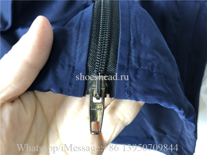 Balenciaga Blue Black Windbreaker Jacket