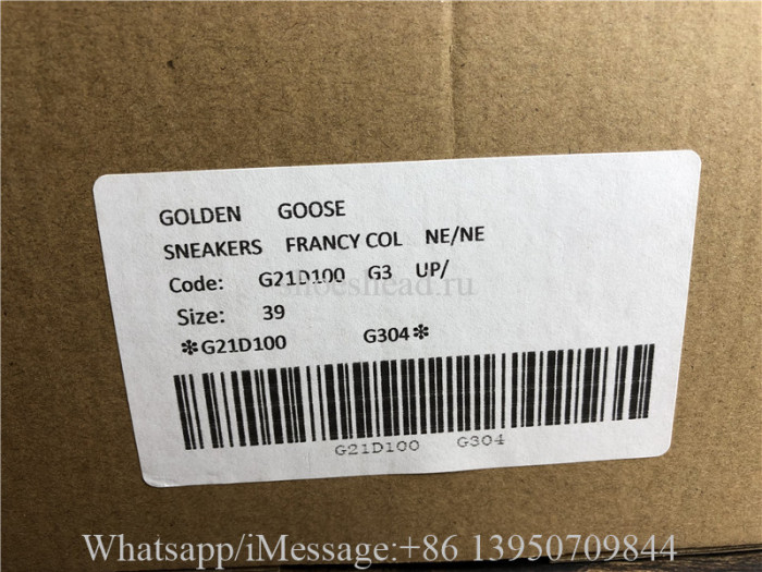 Golden Goose Deluxe Superstar Sneaker White Navy Blue