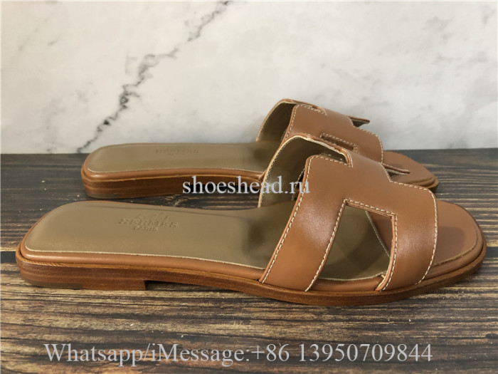 Hermes Slide Tan