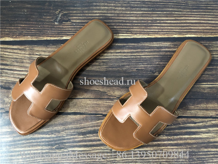 Hermes Slide Tan