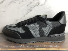 Valentino Garavani Rockrunner Sneakers Black Grey