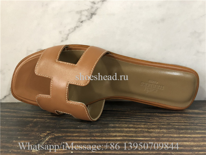 Hermes Slide Tan