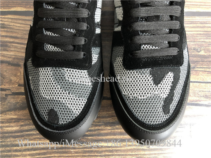Valentino Garavani Rockrunner Sneakers Black Grey