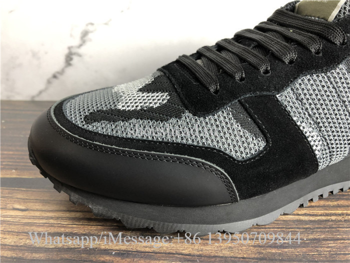 Valentino Garavani Rockrunner Sneakers Black Grey