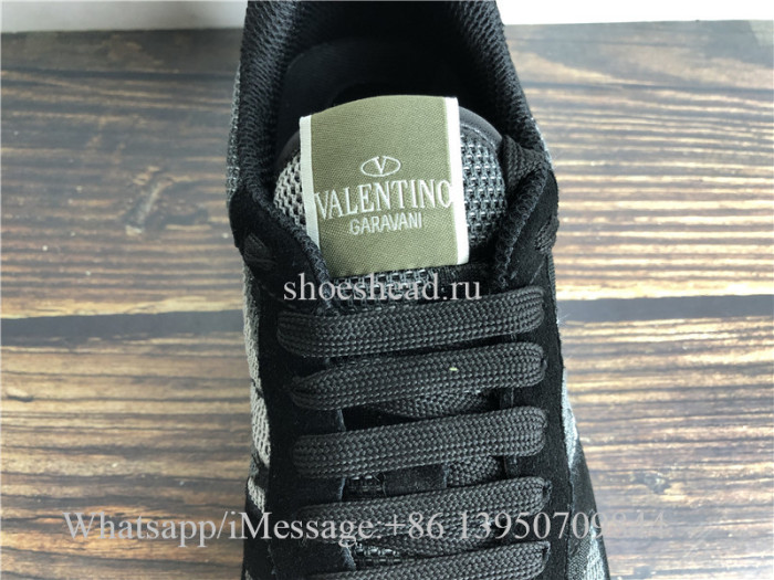Valentino Garavani Rockrunner Sneakers Black Grey