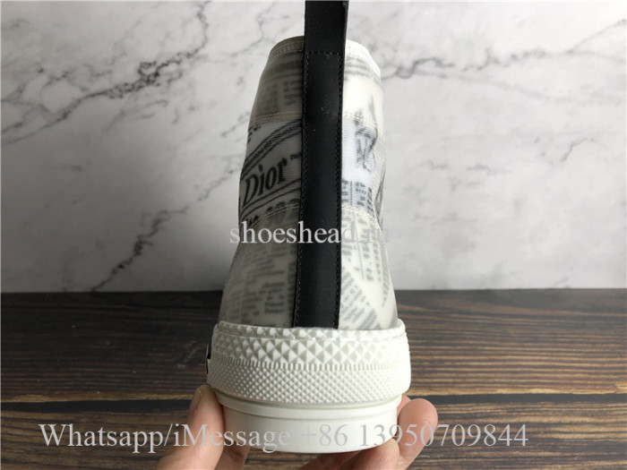 Dior B23 High Top Daniel Asham Newspaper