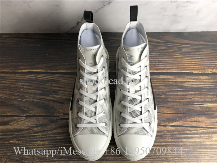 Dior B23 High Top Daniel Asham Newspaper