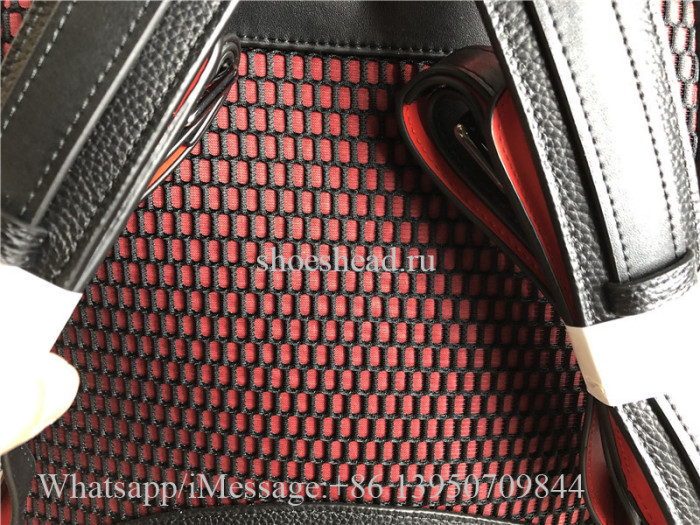 Christian Louboutin Explorafunk Black Leather Multi Spike Backpack