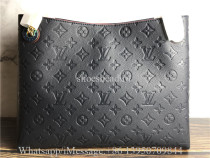 Original Louis Vuitton Surene MM Monogram Empreinte Leather Bag Navy Red M43759