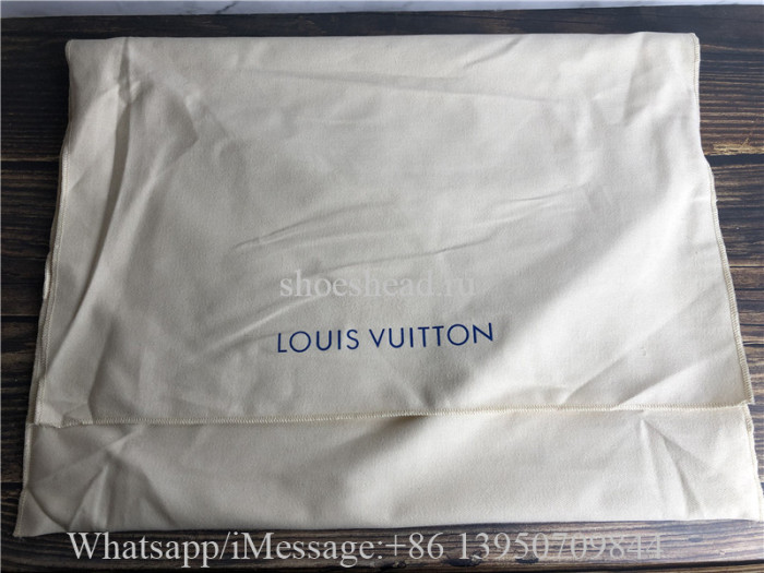 Original Louis Vuitton Surene MM Monogram Empreinte Leather Bag Navy Red M43759