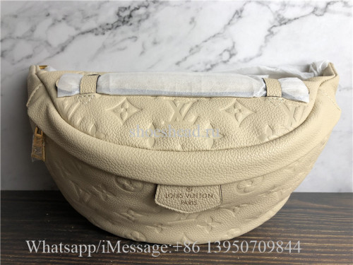 Original Louis Vuitton Monogram Empreinte Bumbag Beige M44812