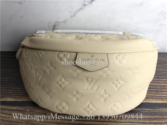Original Louis Vuitton Monogram Empreinte Bumbag Beige M44812