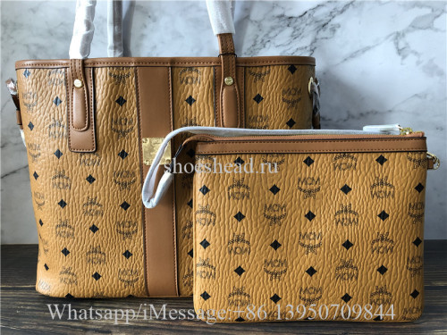 MCM Toni Logo Medium Shopper Tote Bag