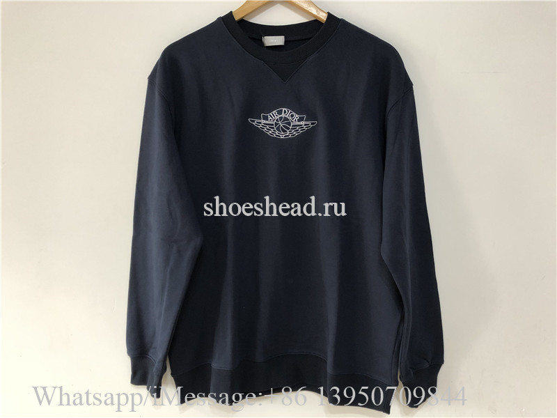 Dior Logo Sweatershirt Navy Blue