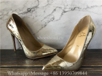 Christian Louboutin Golden High Pumps Sandals