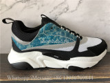 Super Quality Dior B22 Sneaker Calfskin Technical Knit Blue Black White