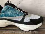 Super Quality Dior B22 Sneaker Calfskin Technical Knit Blue Black White