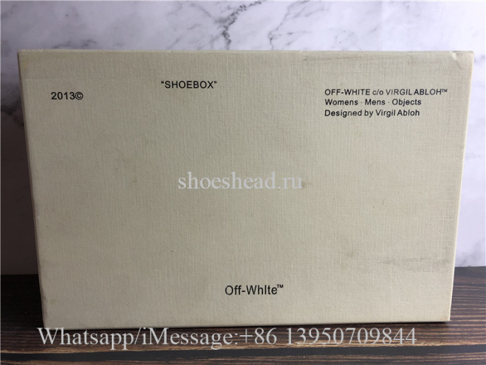 Off White Vulcanized Low Leather Trainers Black White