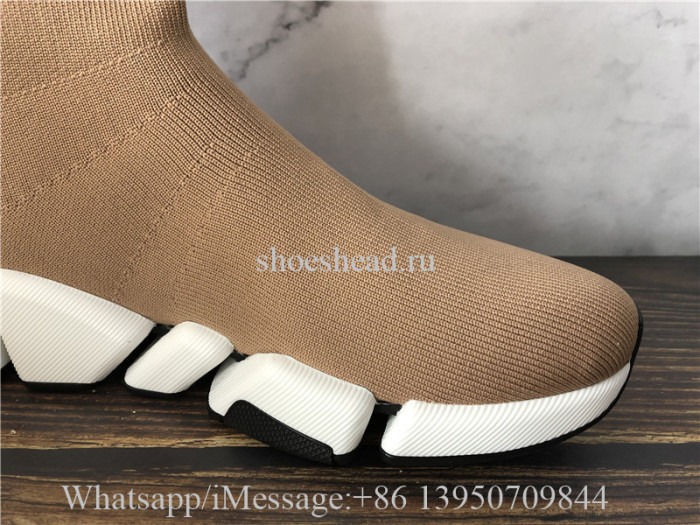 Balenciaga Speed 2.0 Trainer Tan White