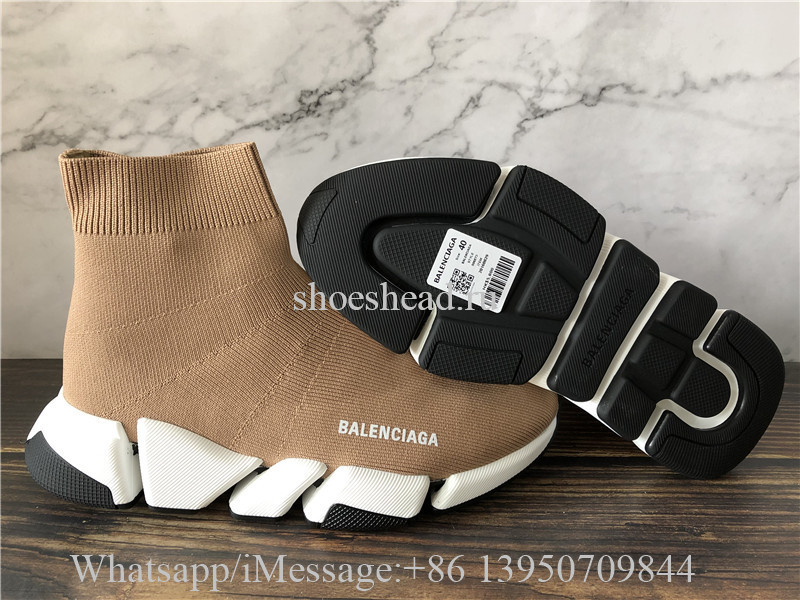 balenciaga speed trainer tan