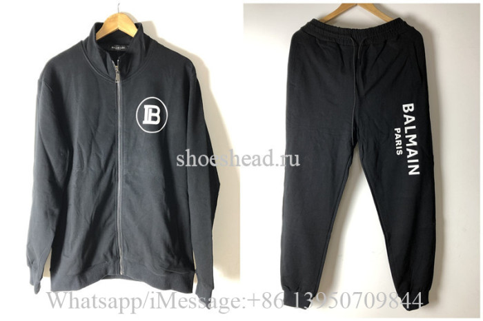 Balmain Black Sport Jacket & Pants