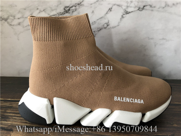 Balenciaga Speed 2.0 Trainer Tan White