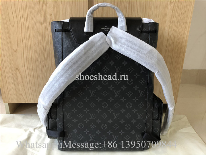 Original Louis Vuitton Classic Monogram Eclipse Canvas Trio Backpack M45538