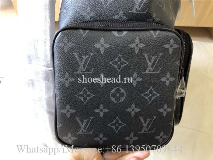Original Louis Vuitton Classic Monogram Eclipse Canvas Trio Backpack M45538