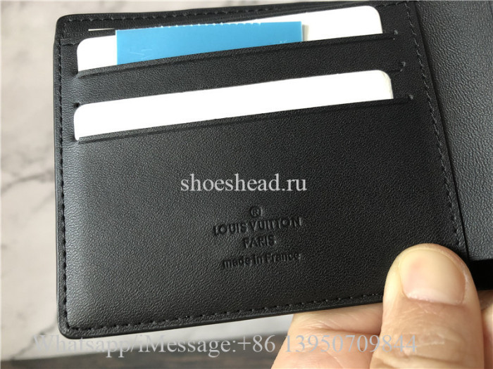 Original Louis Vuitton Black Damier Infini Leather Multiple Wallet M63124