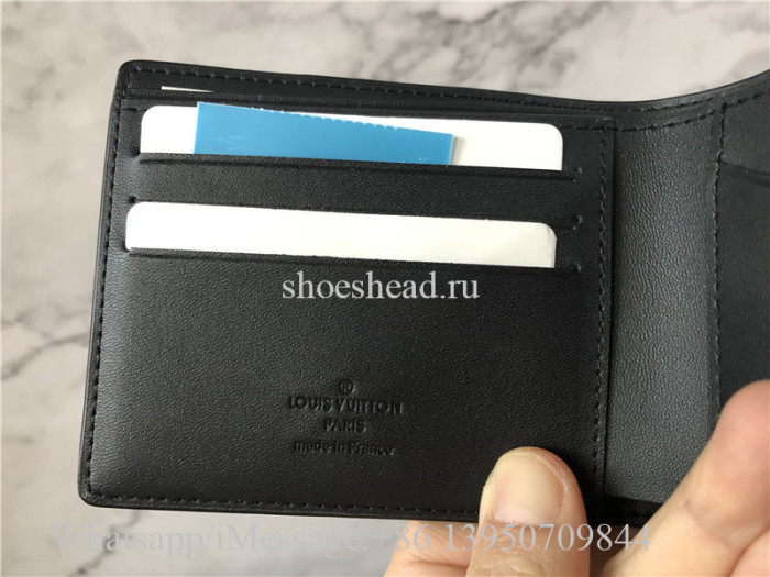 Original Louis Vuitton Black Damier Infini Leather Multiple Wallet M63124