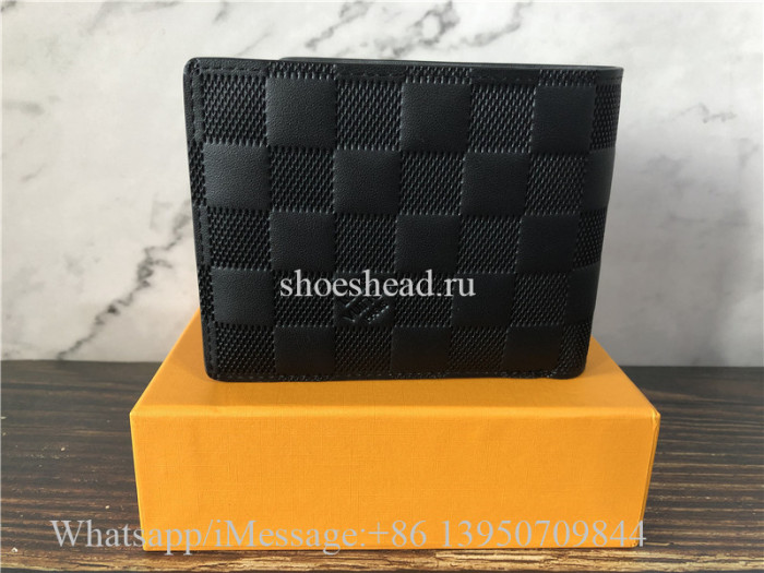 Original Louis Vuitton Black Damier Infini Leather Multiple Wallet M63124