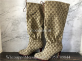 Gucci Women's GG All Over The Knee Boots