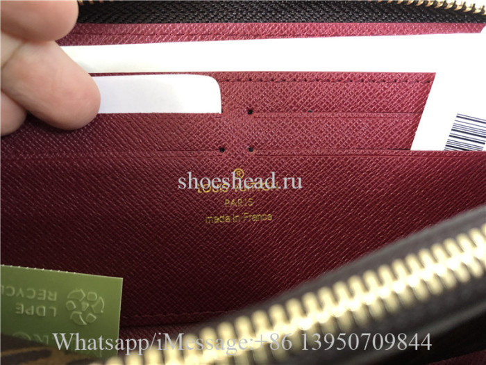 Original Louis Vuitton Monogram Fuchisa Clemence Wallet M60742