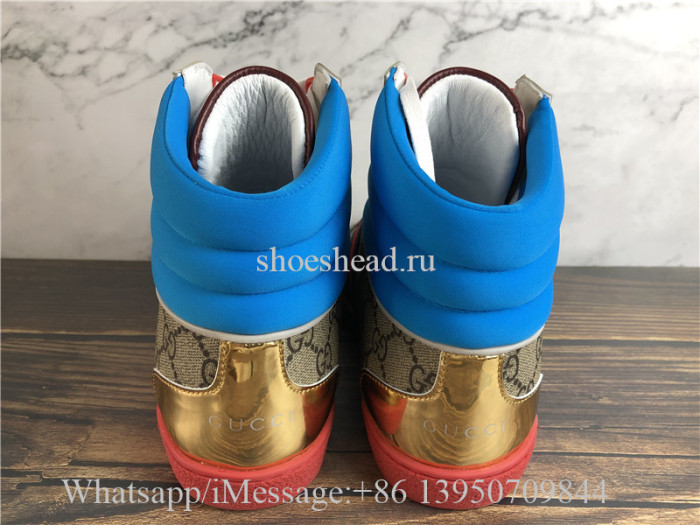 Gucci Beige GG Supreme High Top Sneaker