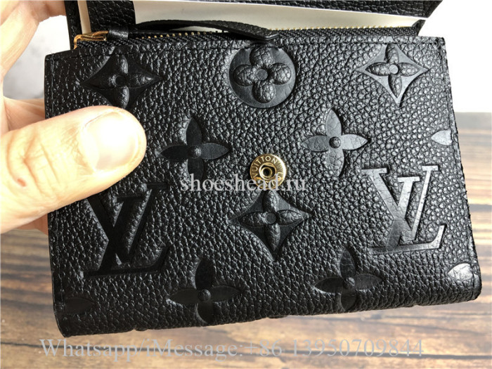 Original Louis Vuitton Monogram Empreinte Leather Victorine Wallet M64060