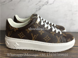 Super Quality Louis Vuitton Time Out Sneaker Brown White