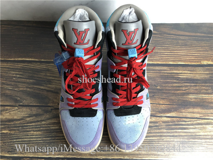 Louis Vuitton Trail High Top Sneaker Purple Blue