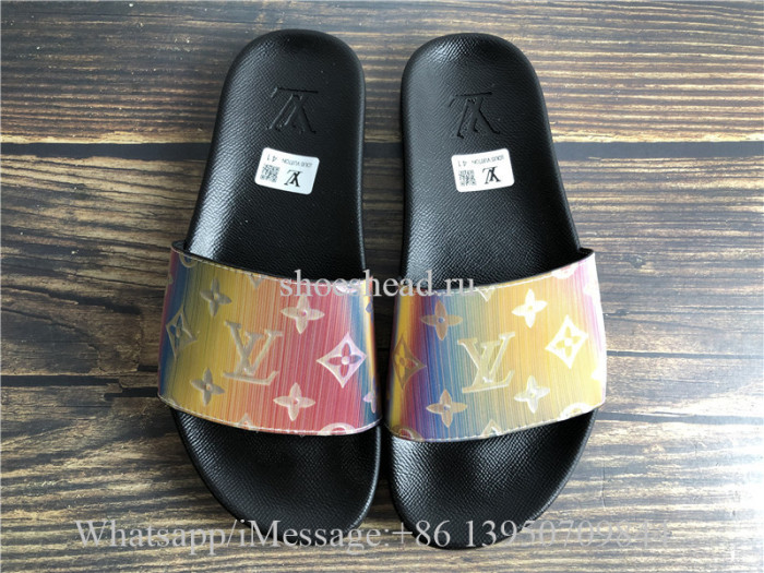 Louis Vuitton Waterfront Mule Prism Slides