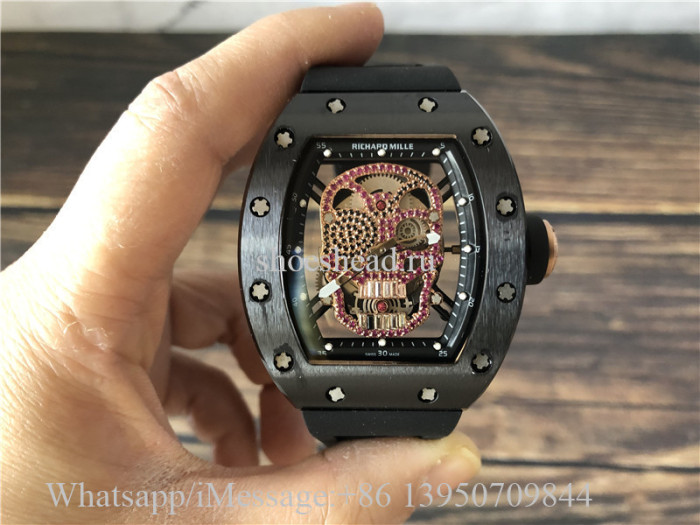 Richard Mille RM052-01 Skull Tourbillon Pink Rubies Watch