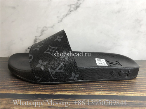 Louis Vuitton Waterfront Mule Monogram Eclipse Slide