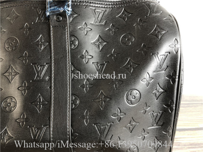 Louis Vuitton Monogram Keepall 45 Bandoulière Empreinte Line Duffle Bag