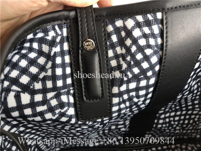 Original MCM Medium Reversible Liz Shopper In Visetos Black Bag