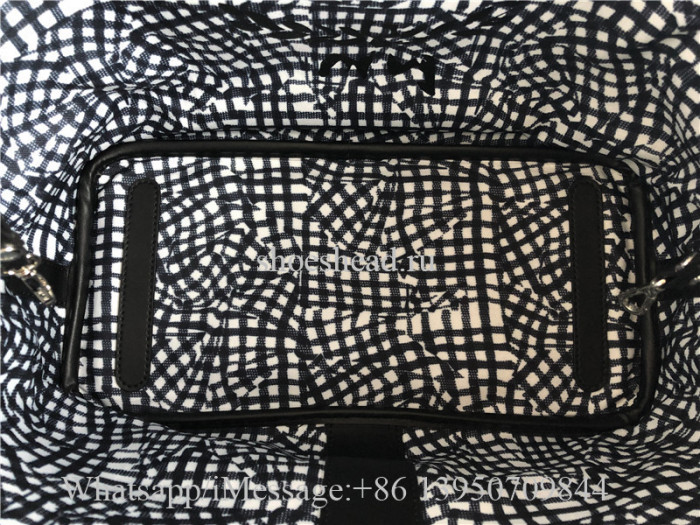 Original MCM Medium Reversible Liz Shopper In Visetos Black Bag